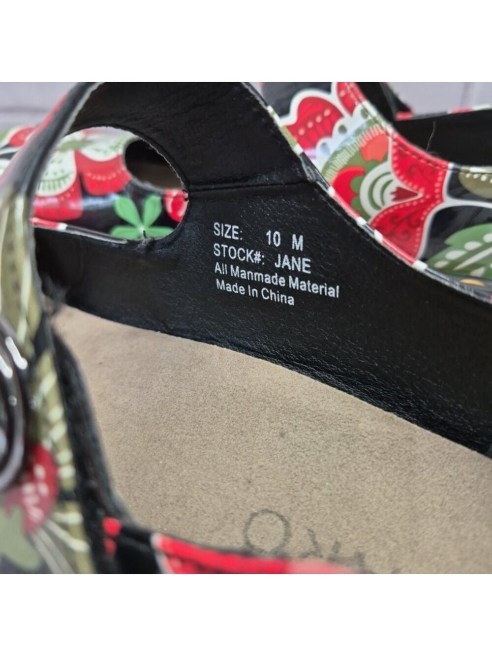 Ingaro Women's Floral Mary Jane Clogs Shoes Size 10M~Slip Resistant - Picture 6 of 12